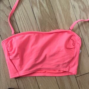 Kids Swim Top in Neon Pink